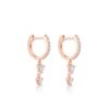Pavé-set Stardust Huggies in thick gold plating