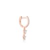 Nickel-free huggie earrings with premium CZ diamond stones