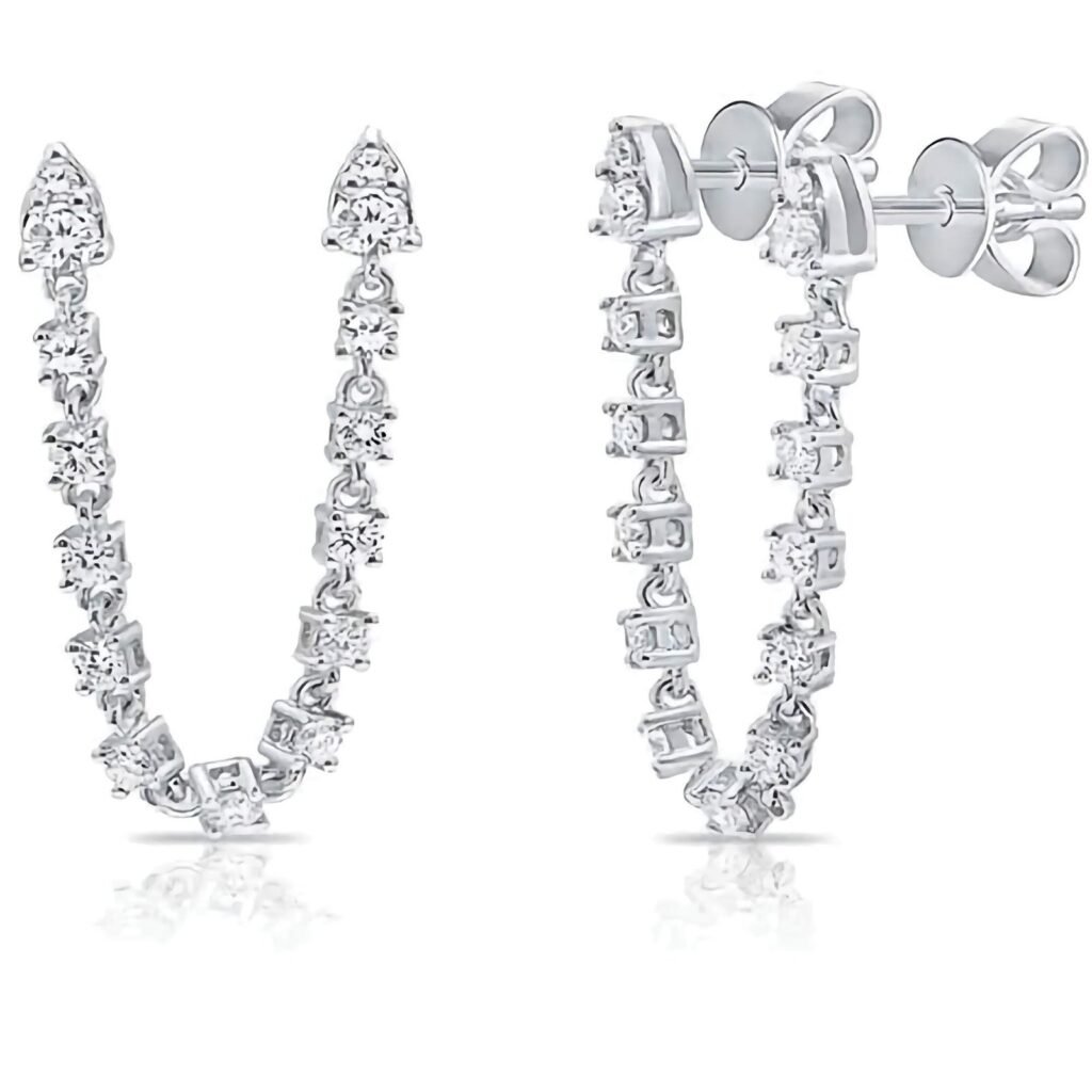 925 Silver Statement Double Segment Earring