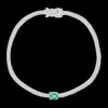 925 Sterling Silver tennis bracelet with pave-set CZ stones
