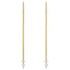 925 Silver Stiletto Earrings with sleek elongated silhouette