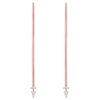 925 Silver Stiletto Earrings with premium cubic zirconia sparkle