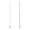 925 Silver Stiletto Earrings in 925 sterling silver with thick gold plating