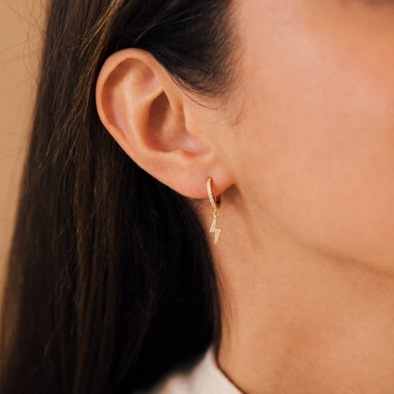 925 Silver Striker Hoops