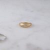 Nickel free dome ring with hypoallergenic finish