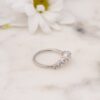 925 Silver Studded Chevron Ring - Image 2