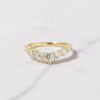 925 Silver Studded Chevron Ring - Image 5