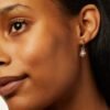 925 Silver Sun Hoop Earrings - Image 4