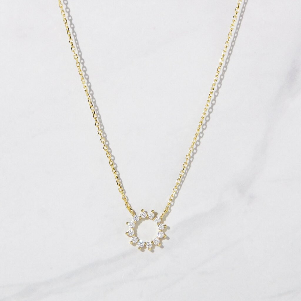 925 Silver Sunburst Necklace