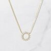 925 Silver Sunburst Necklace with Premium CZ Diamond sparkle