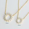 925 Silver Sunburst Necklace with thick gold plating