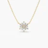 925 Sterling Silver necklace with tapered baguette-cut CZ stones