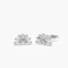925 Silver Tapered Baguette Diamond Studs - Image 5