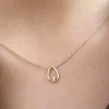 Teardrop necklace featuring a Premium CZ Diamond centre stone