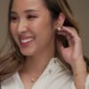 925 Silver Textured Hoop Earrings - Image 4