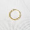 Gold-plated silver ring with a subtle textured finish