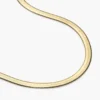 Thick snake necklace with smooth, polished surface
