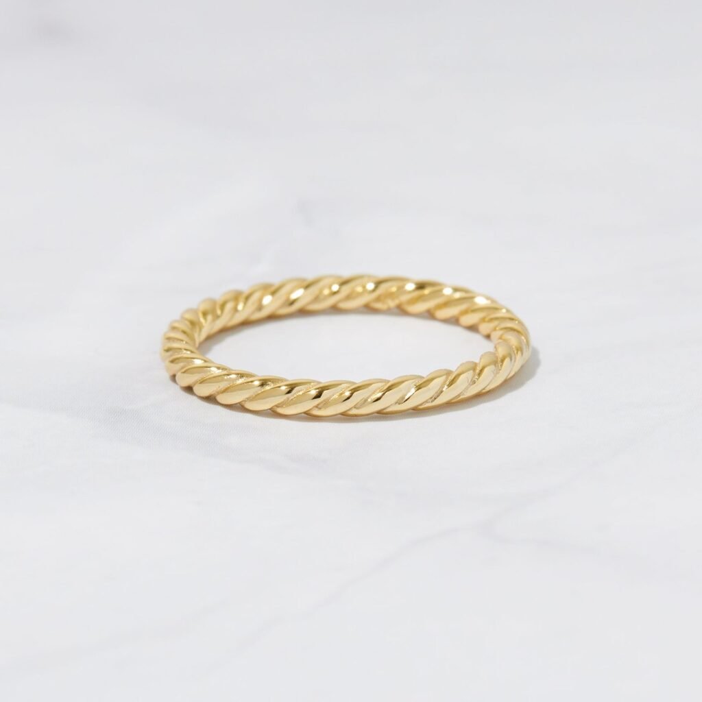 925 Silver Thick Spiral Ring