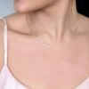 Minimal sterling silver chain necklace designed for layering