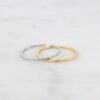 Elegant ring designed as a thin stacking band
