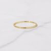 Classic 925 silver ring with a refined plain profile