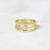 925 Sterling Silver stacking ring set with layered design