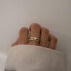 Three stacking rings in 925 Sterling Silver with pave stones