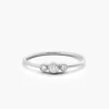 Three-stone ring featuring premium CZ sparkle in 925 sterling silver