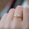 925 Silver Tiny Blue Evil Eye Ring - Image 6