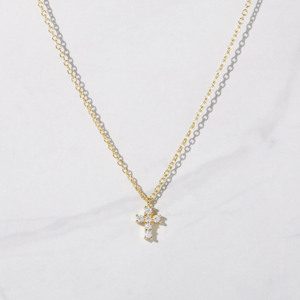925 Silver Tiny Cross Necklace