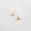 925 Silver Tiny Cross Studs Earrings - Image 5