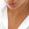 925 Silver Tiny Diamond Heart Necklace - Image 4