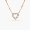 925 Silver Tiny Diamond Heart Necklace - Image 7