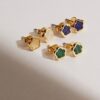 925 Silver Tiny Floral Studs - Image 3