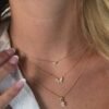925 Silver Tiny Heart Necklace on a 16-inch chain with extension