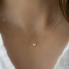 Nickel-free heart necklace crafted in 925 sterling silver
