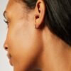 Minimal hoop earrings with a clean, timeless design