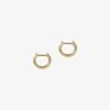 925 silver tiny hoop earrings with subtle CZ sparkle