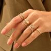 925 sterling silver ring with thick gold plating