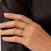 Pinky ring in polished 925 sterling silver