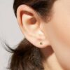925 Silver Tiny Stud Earrings - Image 2