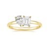 925 Silver Toi-Et-Moi Diamond Ring - Image 2