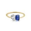 925 Silver Toi-et-Moi Gemstone Ring - Image 3