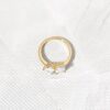 Toi et Moi ring with balanced paired stone design