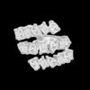 925 Silver Triple Coil Multi-shape Diamond Band - Image 2