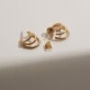 925 Silver Triple Hoop Earrings - Image 5