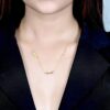 925 sterling silver necklace with thick gold plating