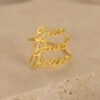 925 Silver Triple Name Ring