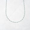 Colourful beaded necklace with lobster clasp and gold-plated sterling silver