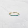 Turquoise eternity ring in 925 sterling silver with a clean design